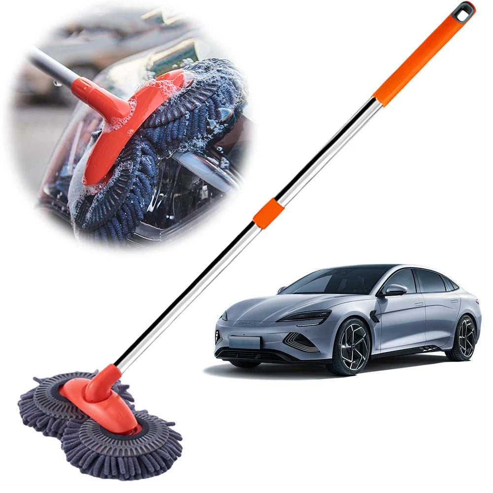 Double Head Car Wash Brush – Roof & Windshield Cleaner