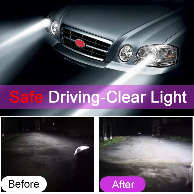 Car Headlight Restoration Kit – Scratch Remover & Polishing Compound with UV Protection