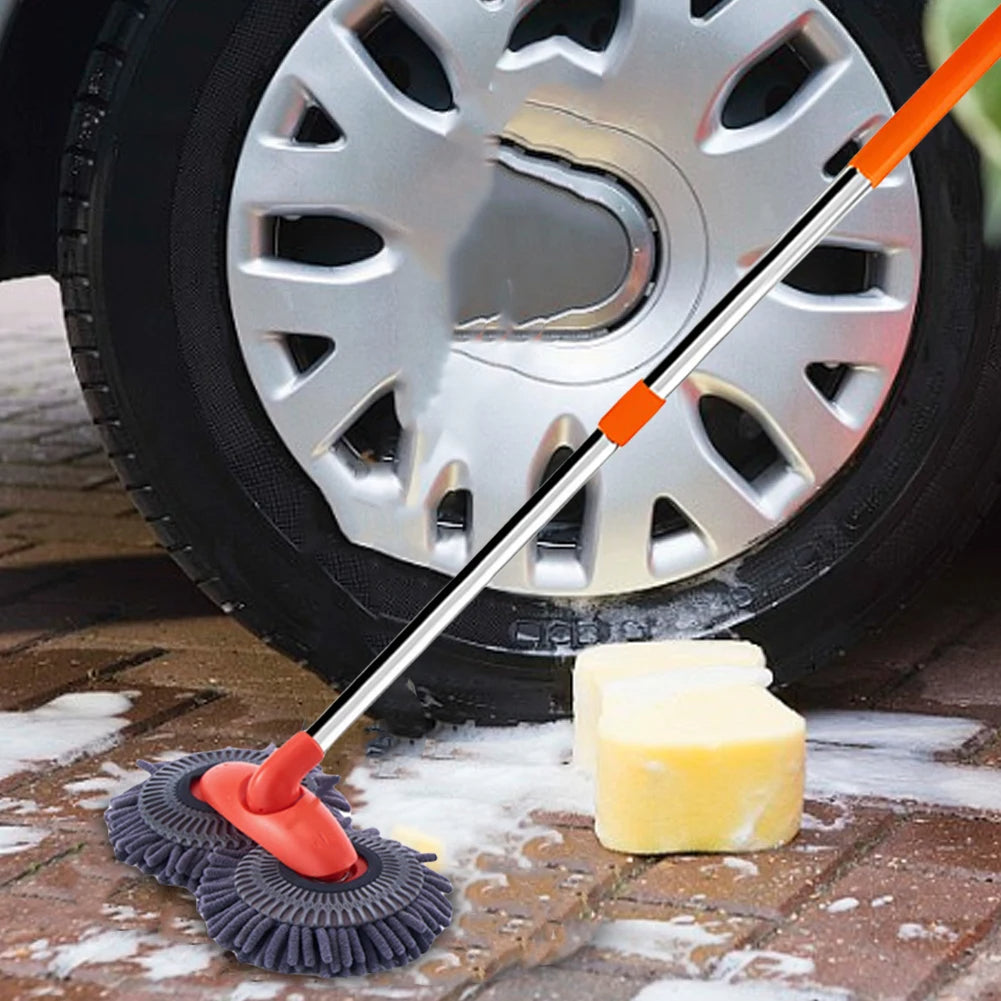 Double Head Car Wash Brush – Roof & Windshield Cleaner