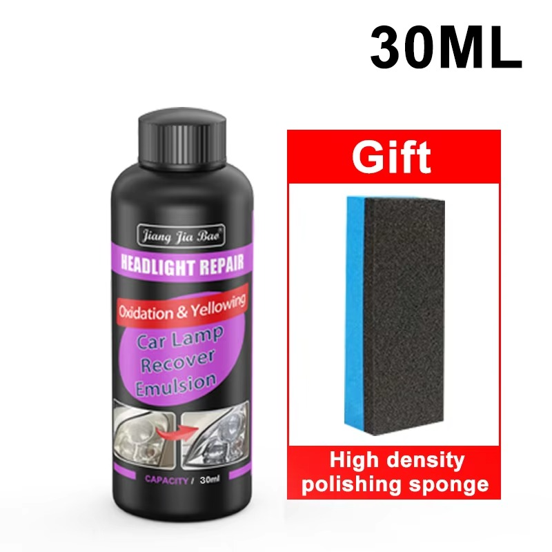 Car Headlight Restoration Kit – Scratch Remover & Polishing Compound with UV Protection