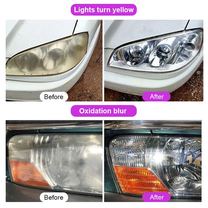 Car Headlight Restoration Kit – Scratch Remover & Polishing Compound with UV Protection
