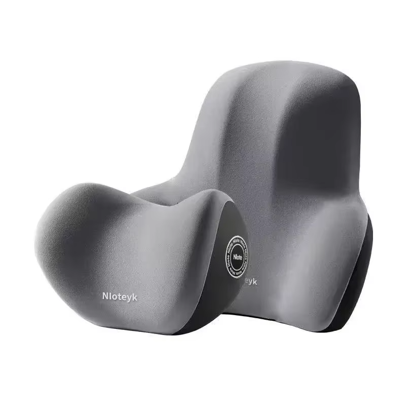 Memory Foam Car Neck & Lumbar Support Cushion – Universal Seat Pillow for Comfort