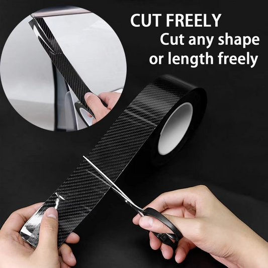 10M Nano Carbon Fiber Car Tape – 3D Waterproof Protective Film for Door, Mirror & Edge Guard