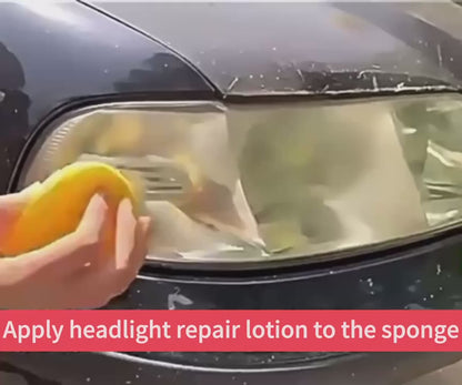 Car Headlight Restoration Kit – Scratch Remover & Polishing Compound with UV Protection